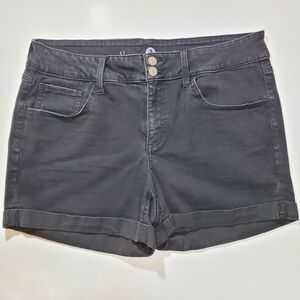 3/$18 SO Midi Black Jean Shorts Sz 17